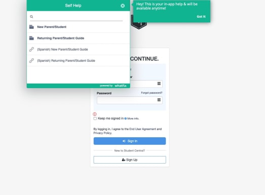 An interactive customer onboarding example. 