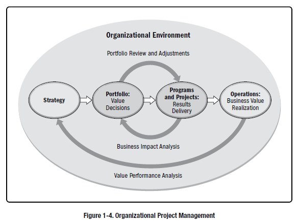 Screenshot from the 6th edition PMBOK guide illustrating the purpose of OPM.