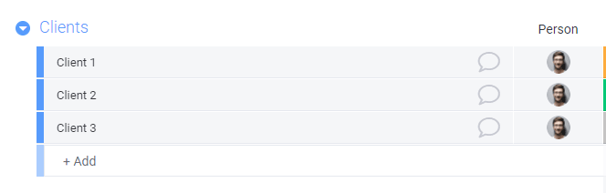 monday.com's person column example