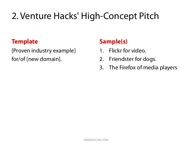 value proposition template from venture hacks