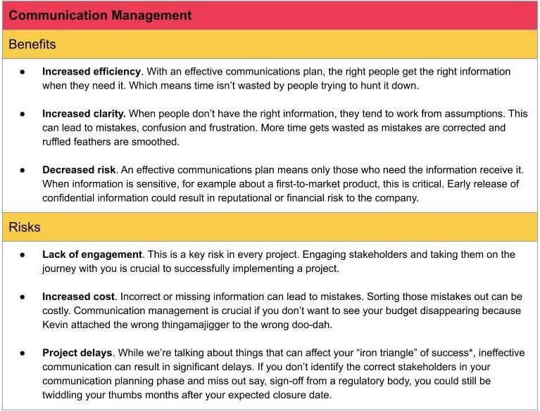 Communication Management