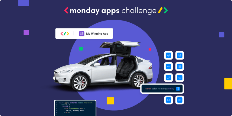 monday apps challenge Tesla prize