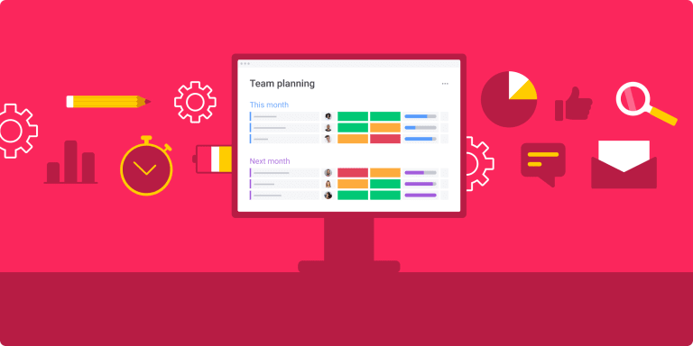 task manager with red background