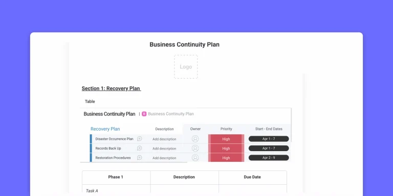 How to write a business continuity plan template