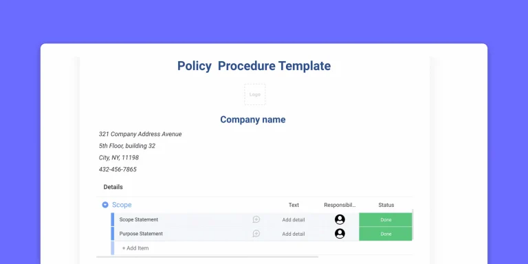 Freepolicy template  examples to draw inspiration from