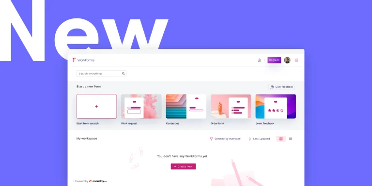 WorkForms launch, monday workdocs version history, and other improved features!