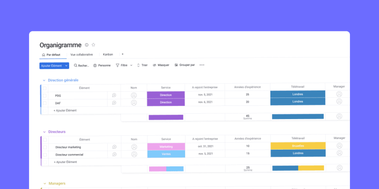 Organigramme en ligne  structurez votre entreprise