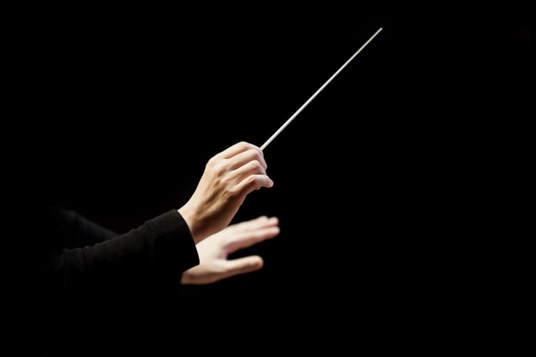 SHOWING Conducter's hands and tool