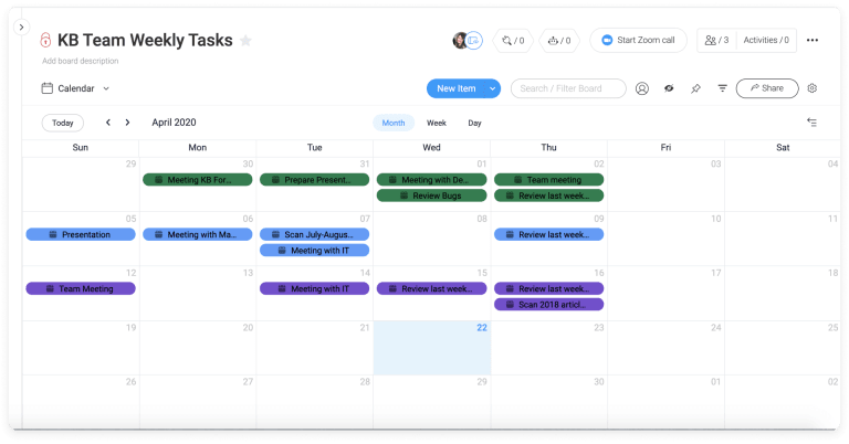 Man looking at a software project management tool