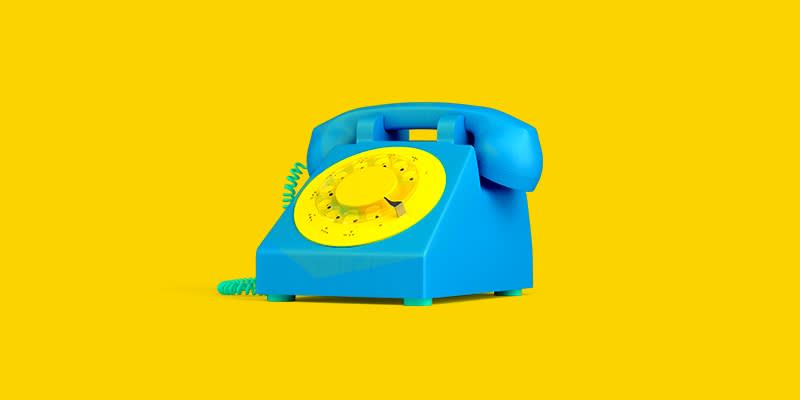 skype alternatives blue and yellow phone