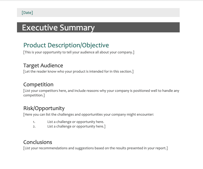 Helpful Business Executive Summary Template | Monday.com Blog