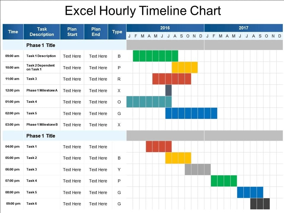 Excel Day Timeline Template