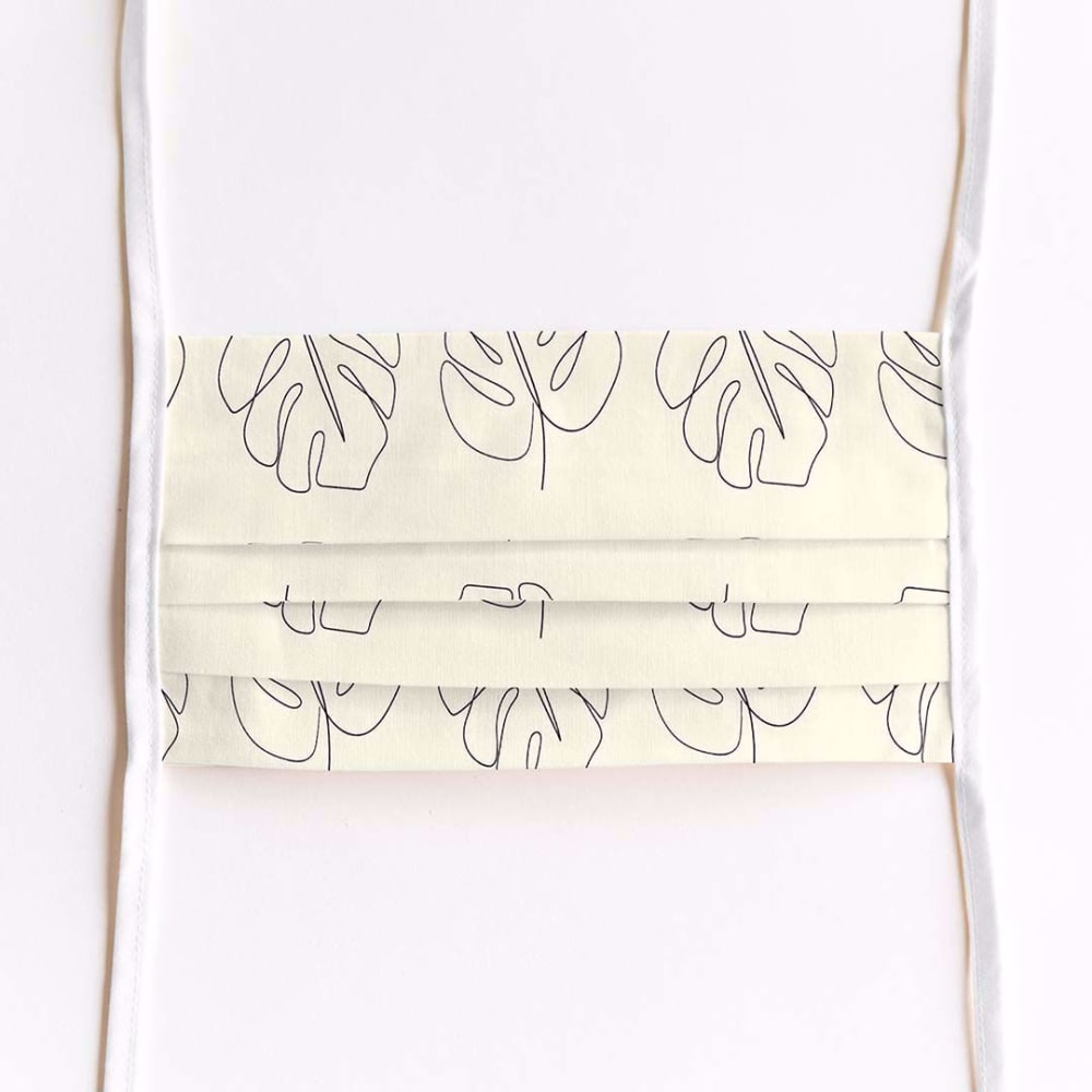 Mondmasker Leaf met linten