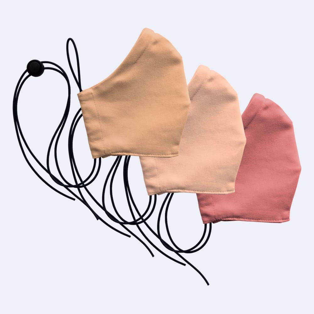 Mondmasker Cup 3x: Peach, Salmon, Mint