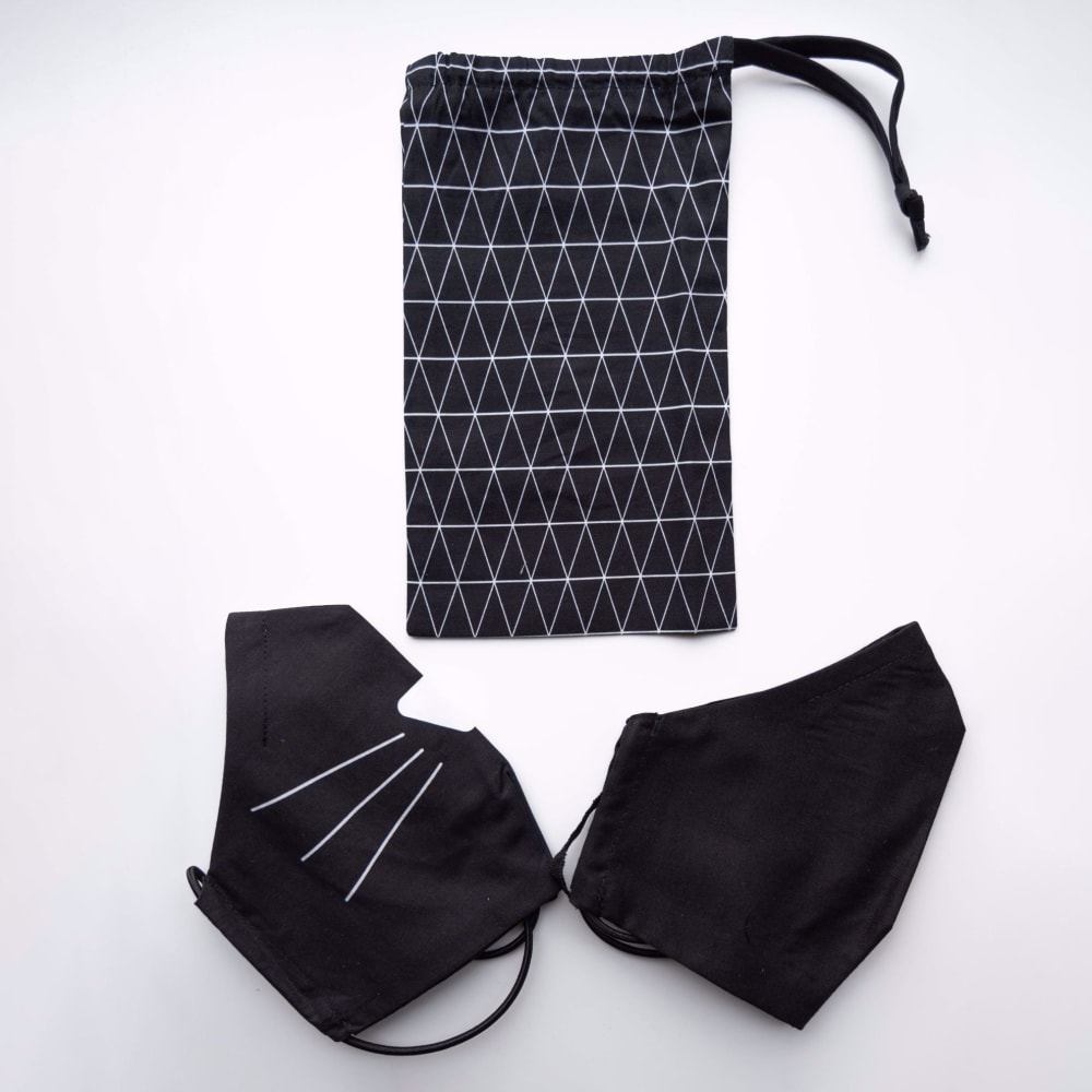Zakje Black Rectangles + Duo Miauw en Duo Zwart