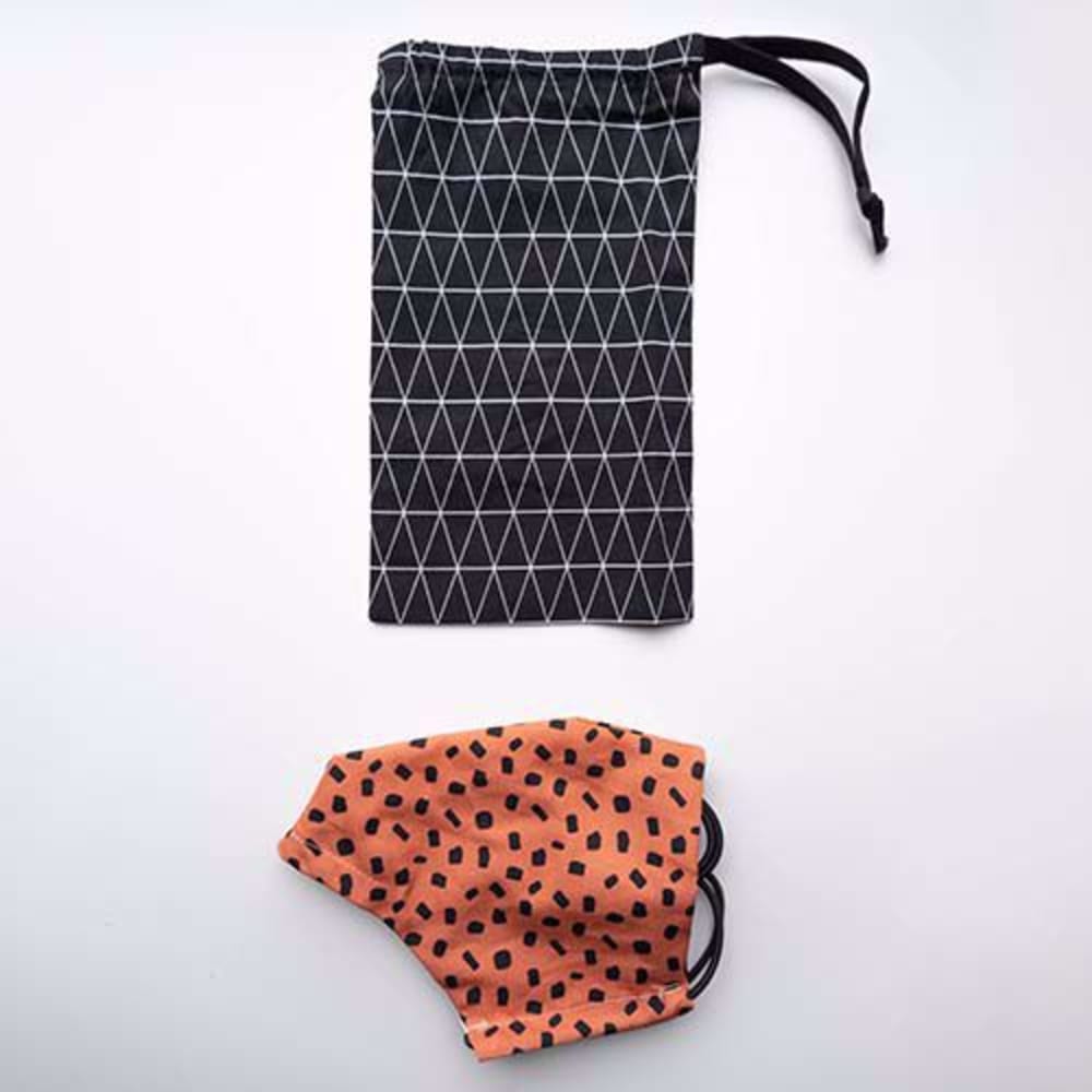Zakje Black Rectangles + Duo Terrazzo Cotta