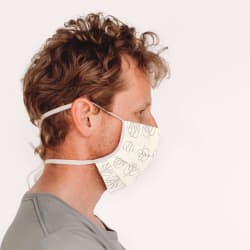 Mondmasker Leaf met linten