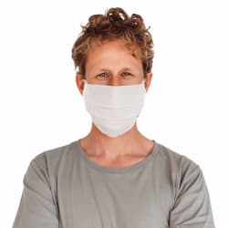 Mondmasker Wit met Linten voor Volwassenen