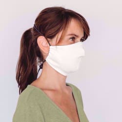 Mondmasker Duo Kids Wit met elastiek en stopper