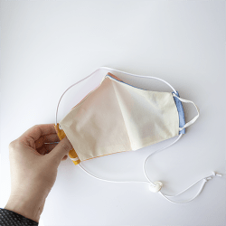 Mondmasker Duo Kids Wit met elastiek en stopper