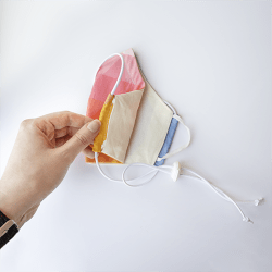 Mondmasker Duo Kids Zwart met elastiek en stopper