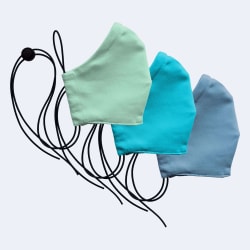 Mondmasker Cup 3x: Mint, Cyan, Sky