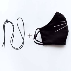 Zakje Black Rectangles + Duo Miauw