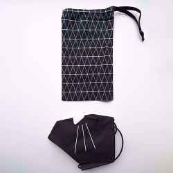 Zakje Black Rectangles + Duo Miauw