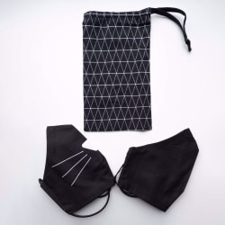 Zakje Black Rectangles + Duo Miauw en Duo Zwart