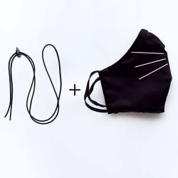 Zakje Black Rectangles + Duo Miauw