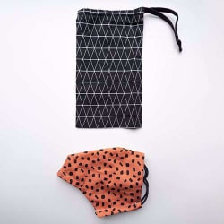 Zakje Black Rectangles + Duo Terrazzo Cotta