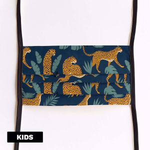 Mondmasker Kids Cheetah met linten Mondmasker Kids Cheetah met linten