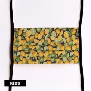 Mondmasker Kids Citrus crush met linten Mondmasker Kids Citrus crush met linten