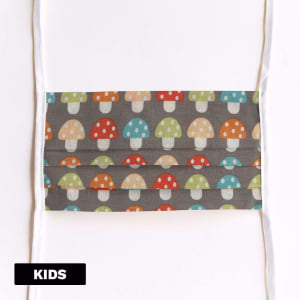 Mondmasker Kids Mushroom met linten Mondmasker Kids Mushroom met linten