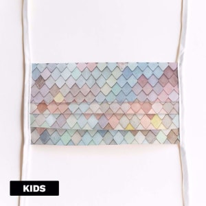 Mondmasker Kids Slates in pastel met linten Mondmasker Kids Slates in pastel met linten