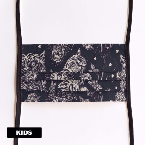 Mondmasker Kids Tiger met linten Mondmasker Kids Tiger met linten