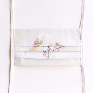 Mondmasker Dried flowers met linten Mondmasker Dried flowers met linten