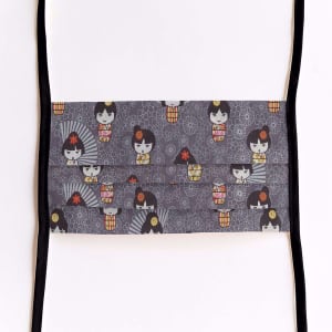 Mondmasker Kimono met linten Mondmasker Kimono met linten