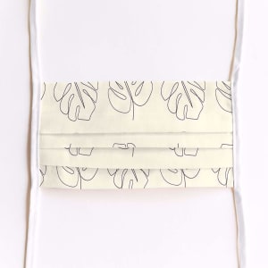 Mondmasker Leaf met linten Mondmasker Leaf met linten