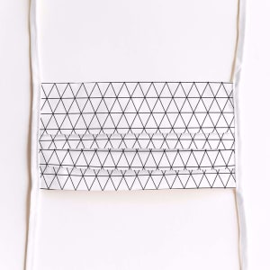 Mondmasker White rectangles met linten Mondmasker White rectangles met linten