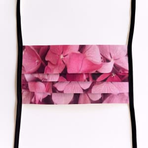 Mondmasker Pink flowers met linten Mondmasker Pink flowers met linten