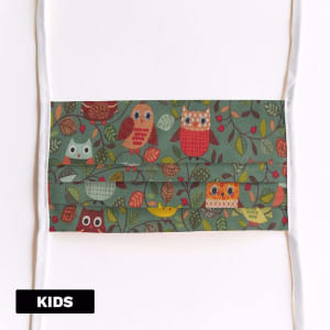 Mondmasker Kids Bird Watching met linten Mondmasker Kids Bird Watching met linten