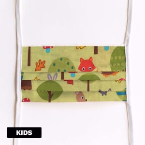 Mondmasker Kids Forest met linten Mondmasker Kids Forest met linten