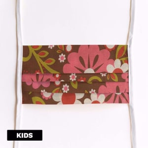 Mondmasker Kids Retro feels met linten Mondmasker Kids Retro feels met linten