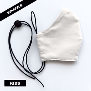 Mondmasker Cup Kids Wit met elastiek en stopper Mondmasker Cup Kids Wit met elastiek en stopper