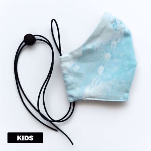 Mondmasker Cup Kids Blue wave met elastiek en stopper voor kinderen Mondmasker Cup Kids Blue wave met elastiek en stopper voor kinderen