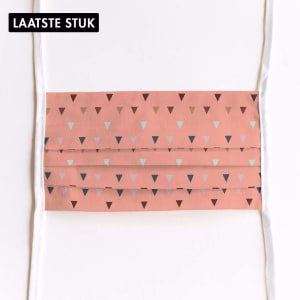 Mondmasker Salmon flags met linten Mondmasker Salmon flags met linten