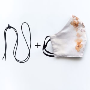 Mondmasker Duo Dried flowers met elastiek en stopper voor Volwassen Mondmasker Duo Dried flowers met elastiek en stopper voor Volwassen