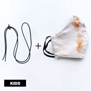 Mondmasker Duo Kids Dried flowers met elastiek en stopper voor kinderen Mondmasker Duo Kids Dried flowers met elastiek en stopper voor kinderen