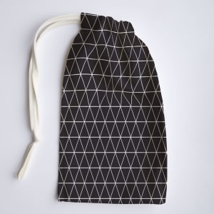 Mondmasker zakje Black Rectangles Mondmasker zakje Black Rectangles